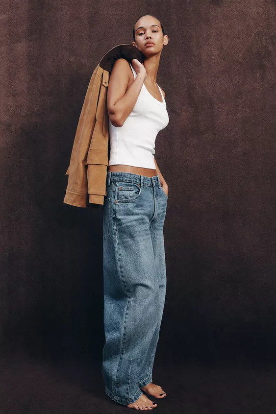 Round neck tank top. Ribbed trim. | Zara US