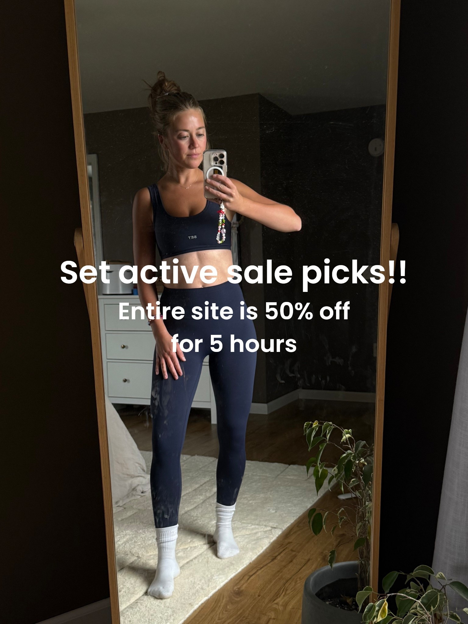 The entire set active site is 50% off for 5 hours today!! Promo code: 500k
Here are my must haves from the sale. I’ve never seen them do this before so grab your favorites now! 

#LTKFindsUnder50 #LTKActive #LTKSaleAlert