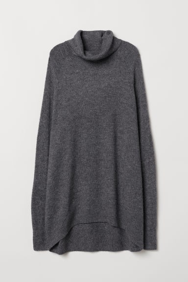 H & M - Knit Turtleneck Sweater - Gray | H&M (US + CA)