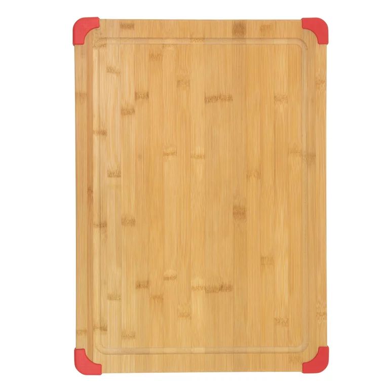 Farberware 15X21 Nonslip Bamboo Board in Red | Walmart (US)