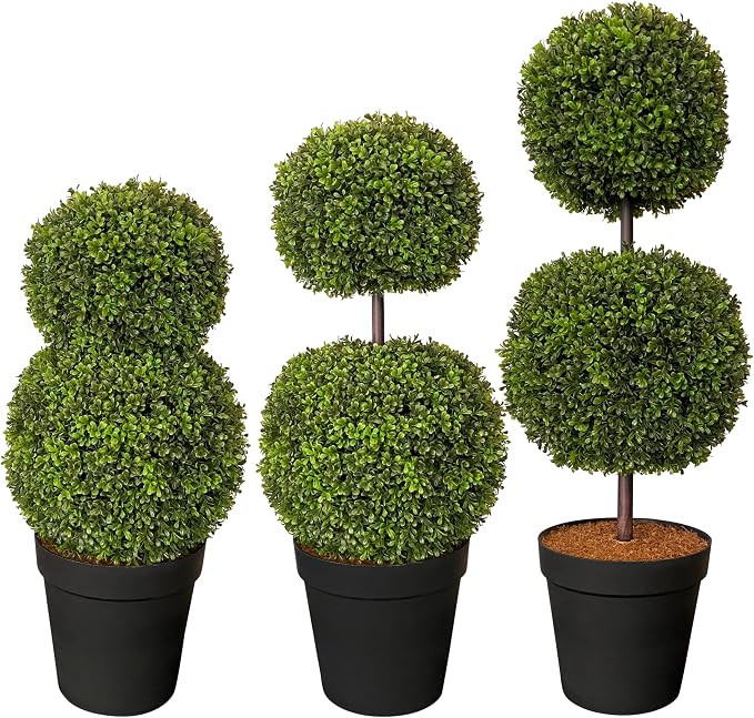 Haute Decor Premium Adjustable 2.5-4 Foot Tall Artificial Topiary - Includes 1 Adjustable Topiary... | Amazon (US)