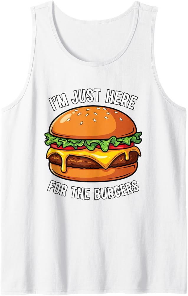 I'm Just Here for The Burger Tank Top | Amazon (US)