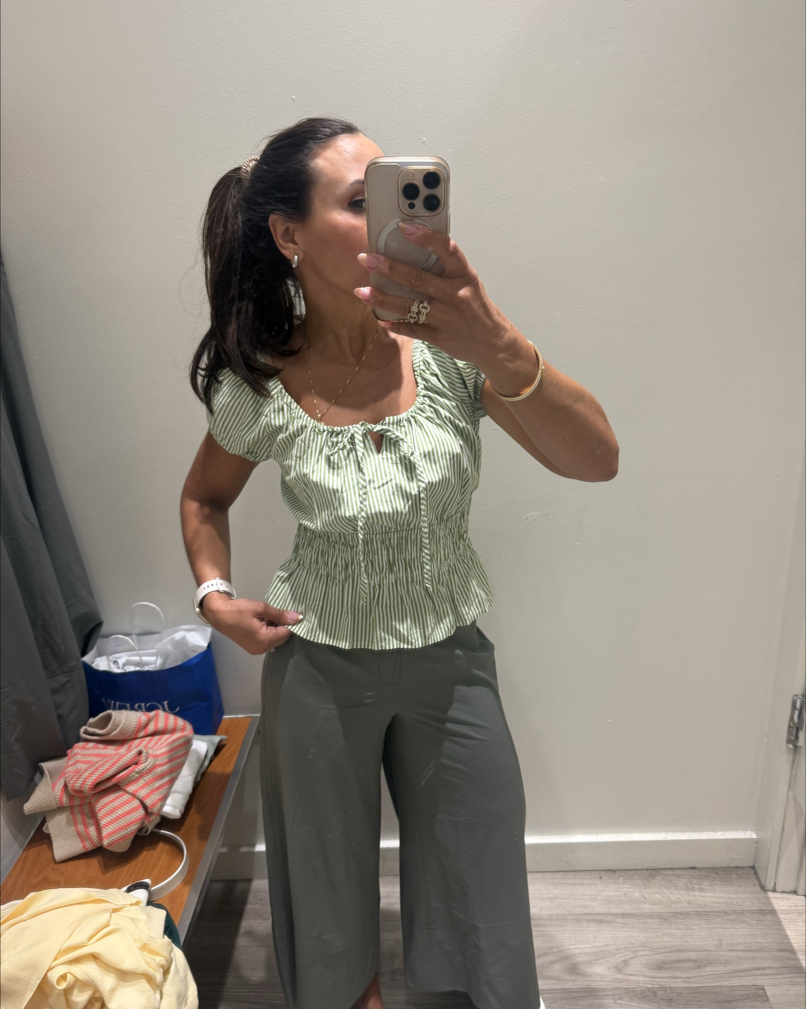 Tops!!! Check out my links for sweaters. They are so nice and light for summer. Lots of colors. I sized up but normal size would work also. My size was out and I liked them. Pants xs. Tops all small 

#LTKootd #LTKOver40 #LTKSpringSale