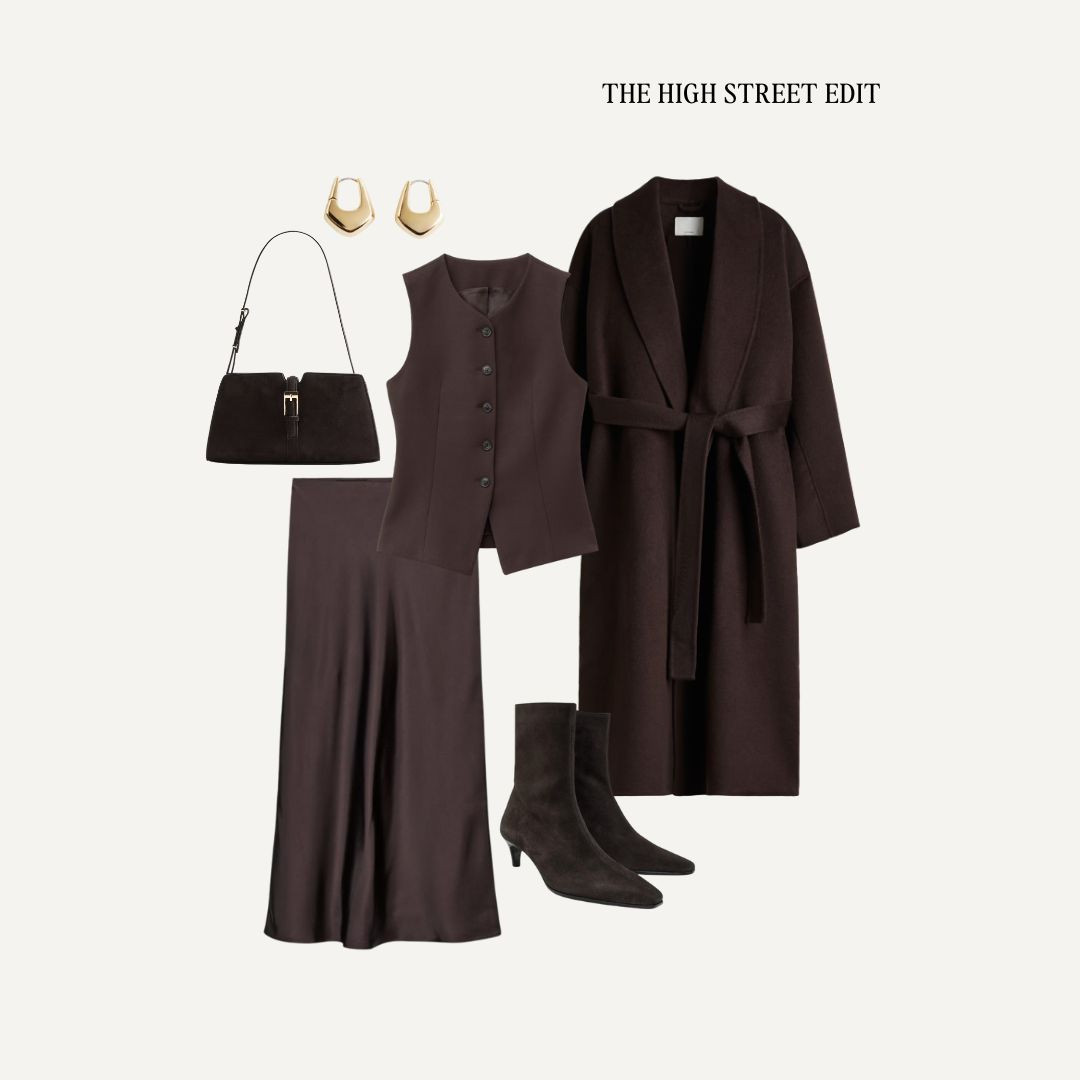 A tonal chocolate brown outfit is my favourite type of outfit! 

Wool coat, satin skirt, midi skirt, chocolate brown, suede bag, suede boots 

 #LTKuk #LTKautumn #LTKstyletip