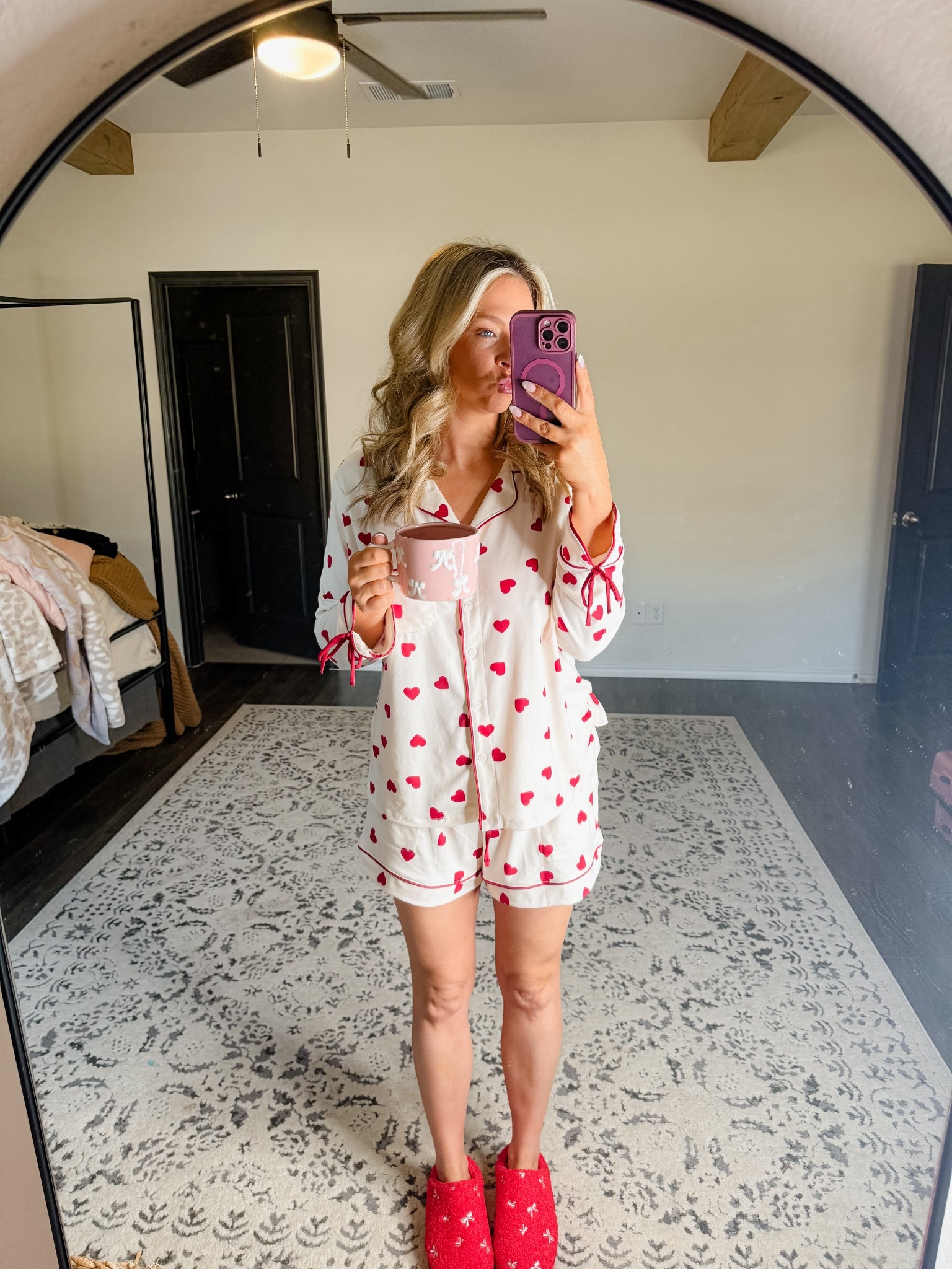 Valentines pjs from Target! Wearing a size M ❤️

#LTKootd #LTKmomlife