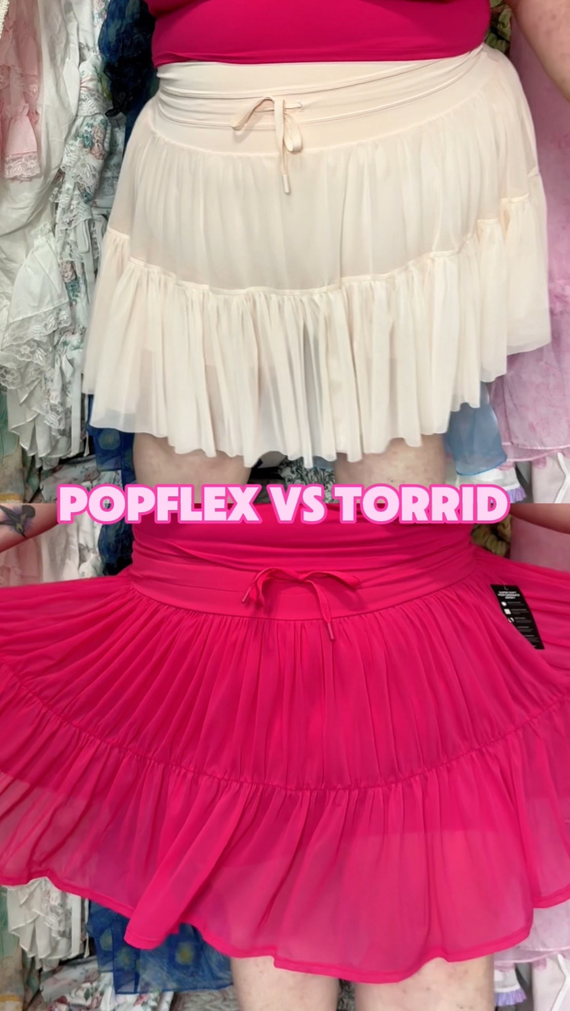 PopFlex pirouette skort vs torrid dupe  - full review on my YouTube (@FlyForAGinger)

#LTKPlusSize #LTKActive