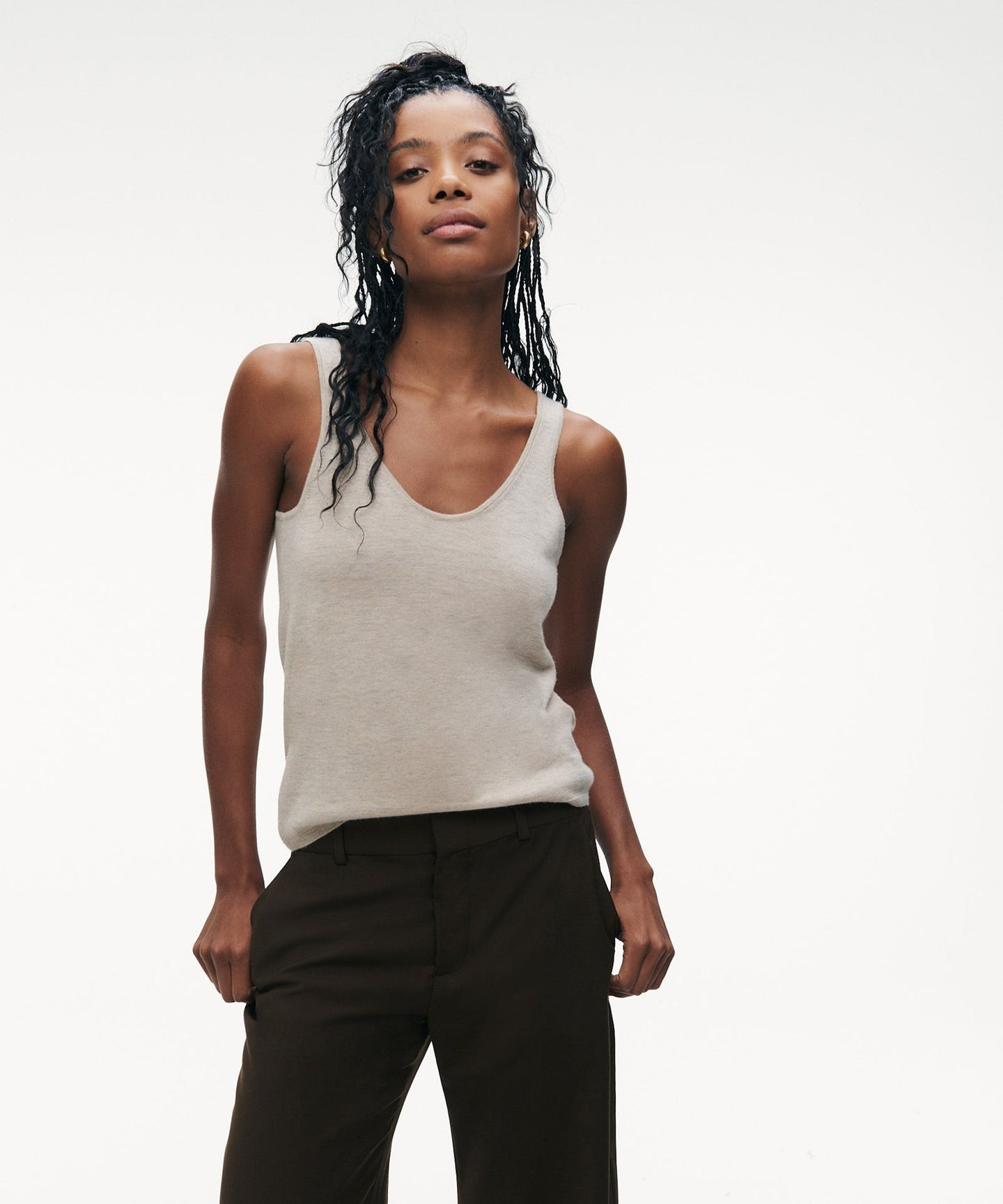 Fancy Cashmere Tank | NAADAM