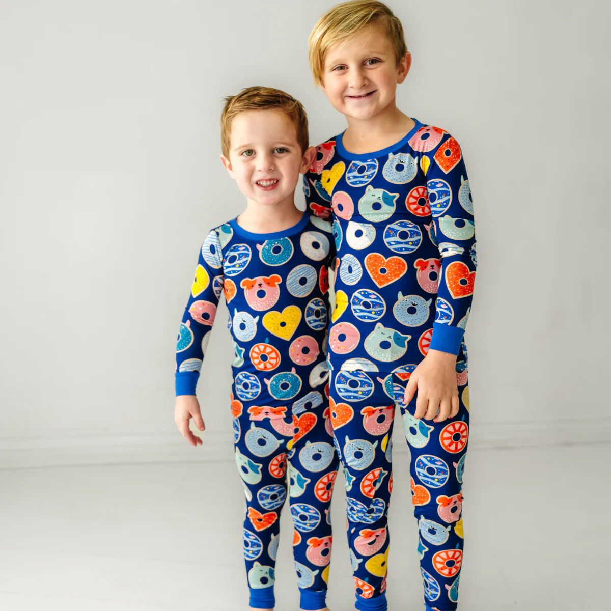Blue Donut Dreams Two-Piece Pajama Set | Little Sleepies