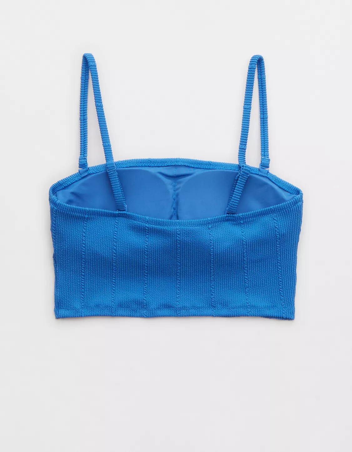 Aerie Crinkle Longline Bandeau Bikini Top | American Eagle Outfitters (US & CA)