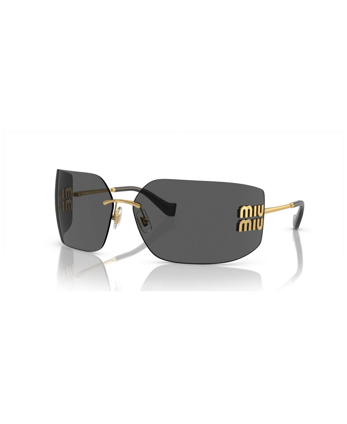 Miu Miu Women's Sunglasses, Mu 54YS - Gold/Dark Gray | Macy's