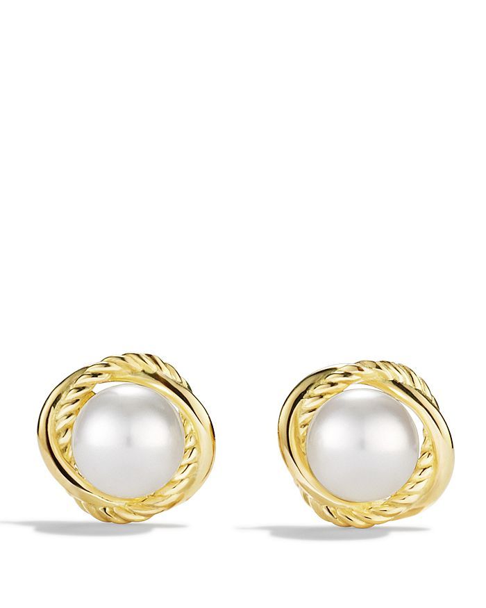 Infinity Earrings with Pearls in 18K Gold | Bloomingdale's (US)