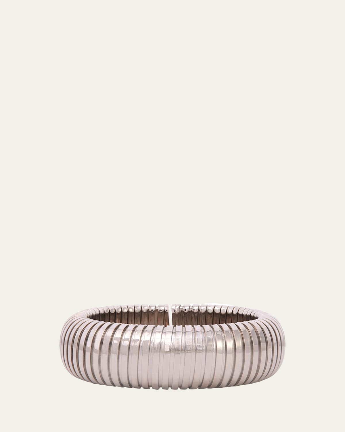 18K White Gold Domed Cuff Bracelet | Bergdorf Goodman