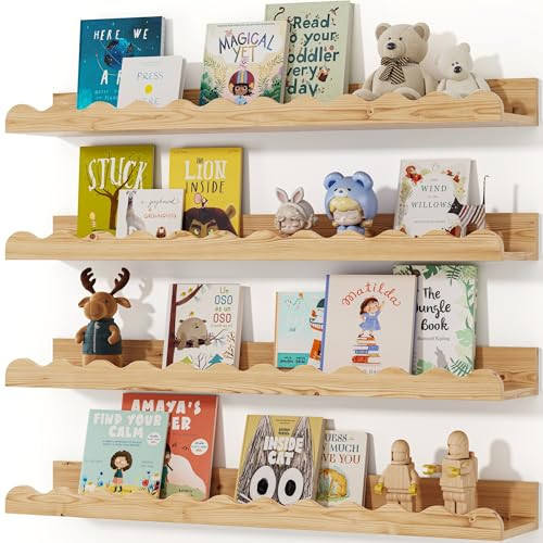 Seocry Nusery Shelves (23 Inches, Wood) | Amazon (US)