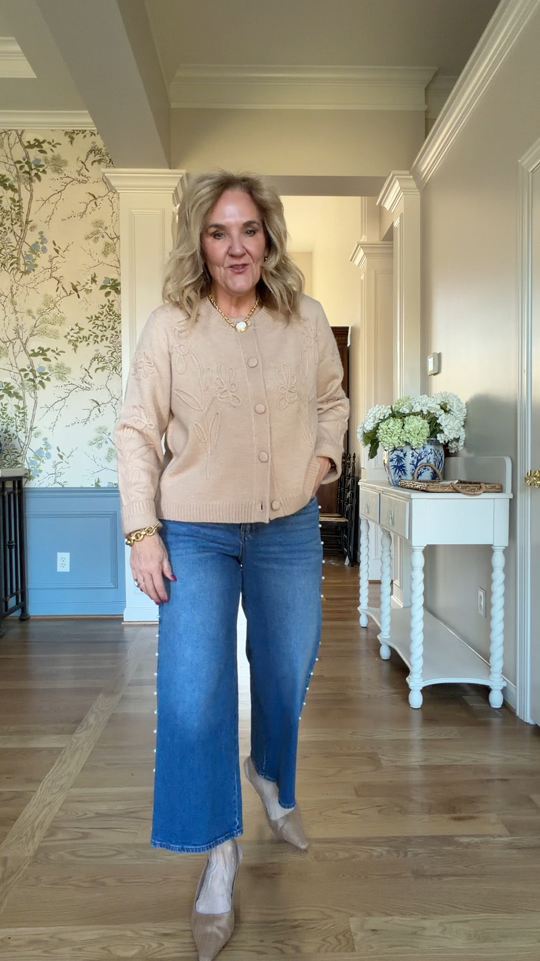 New arrivals at Belk!!! Oh my gosh this is your spring capsule! Sizing is all true to size with the following exceptions 
I love this neutral cardigan. This is great for cold weather! 
I sized down in the pearl trimmed jeans to a 6
The joggers are a medium petite 

Easter outfits, Easter dress, travel outfit, pink striped dress, neutral cardigan, tan cardigan, spring capsule

#LTKSaleAlert #LTKPetite #LTKOver40