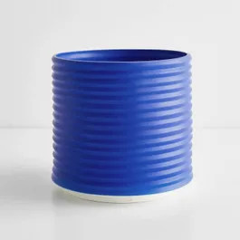 Oblique Electric Blue Planter | Unison