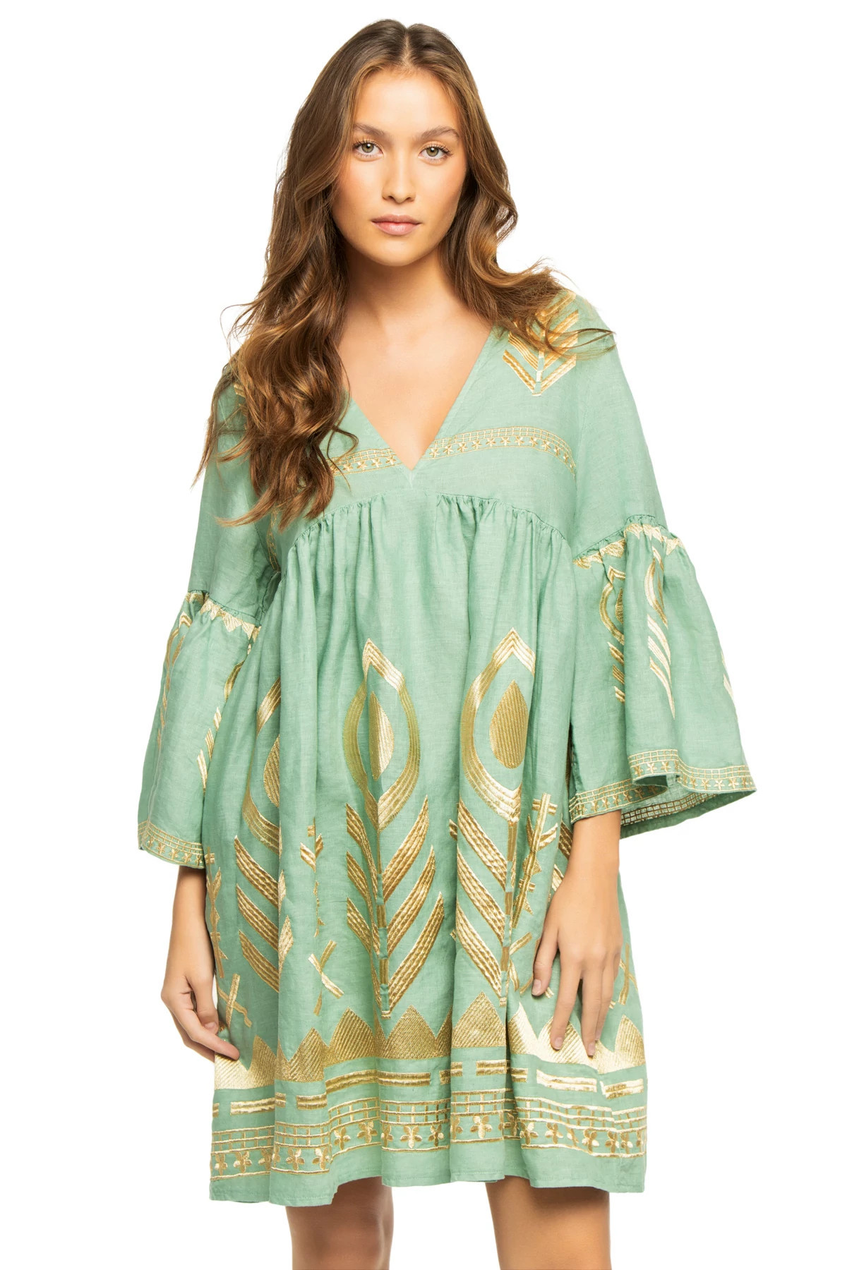 Embroidered Metallic Mini Dress | Everything But Water