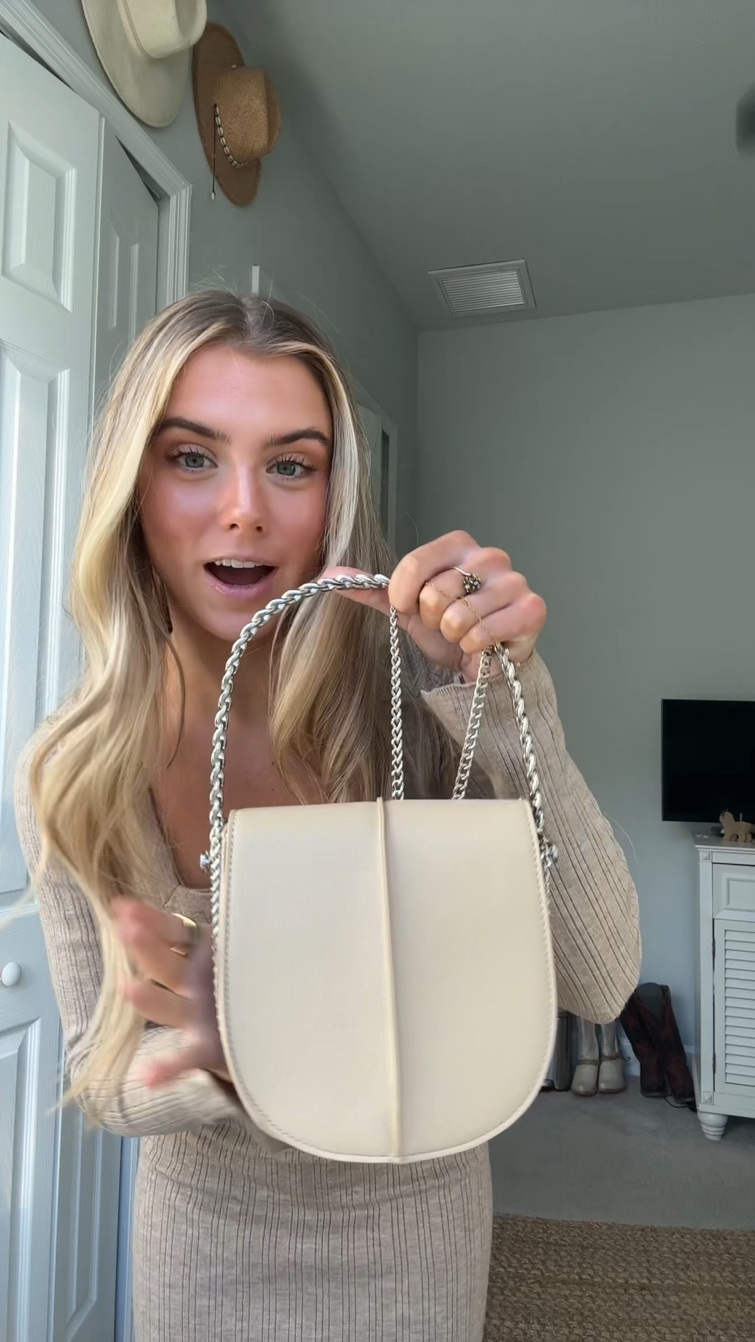 Brie Nude Recycled Vegan Crossbody … curated