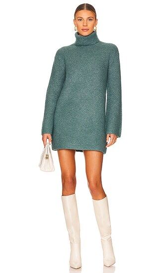 Abbie Mini Dress in Foliage Green | Revolve Clothing (Global)