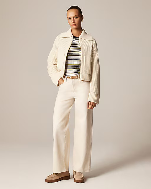 Everyday wide-leg ankle jean in semi-stretch | J. Crew US