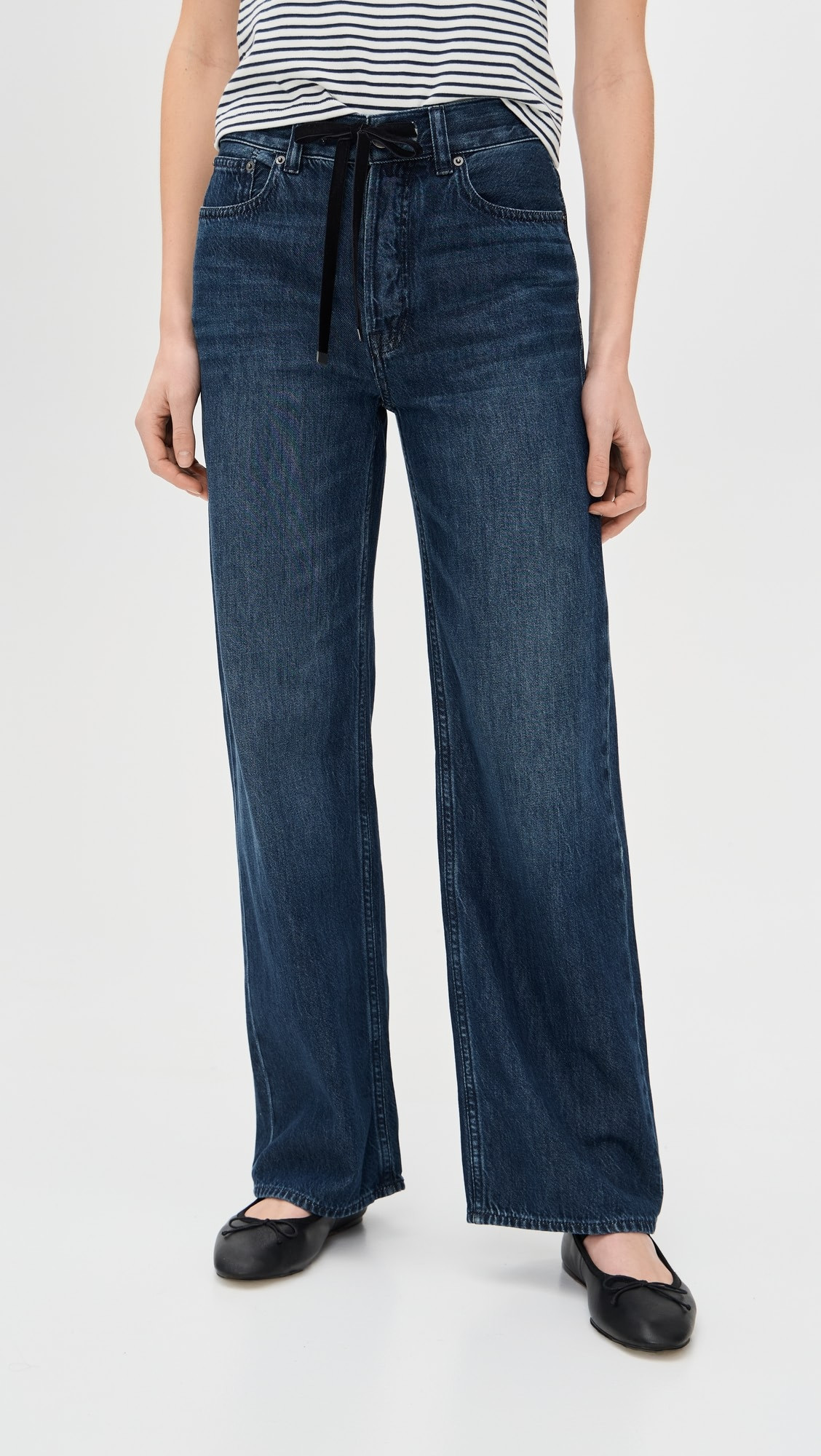 Low-Slung Baggy Jeans in Airy Denim | Shopbop