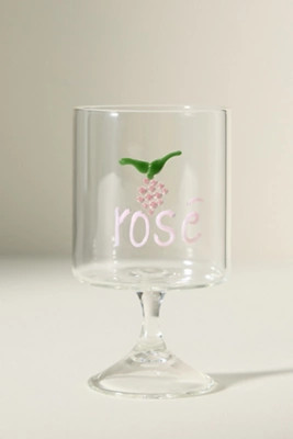 Word Play Wine Glass | Anthropologie (US)