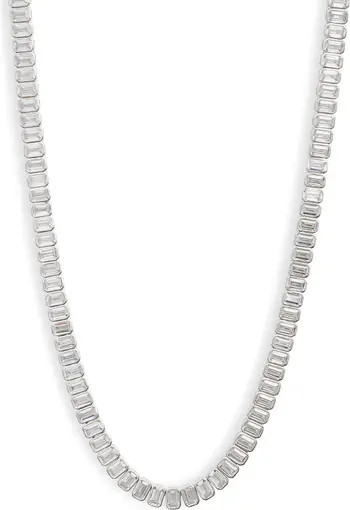 Emerald Cut Tennis Necklace | Nordstrom