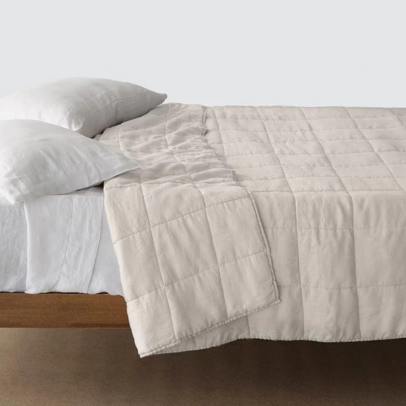 Stonewashed Linen Quilt | The Citizenry