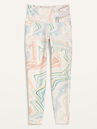 High-Waisted PowerSoft 7/8-Length Side-Pocket Leggings For Women | Old Navy (US)