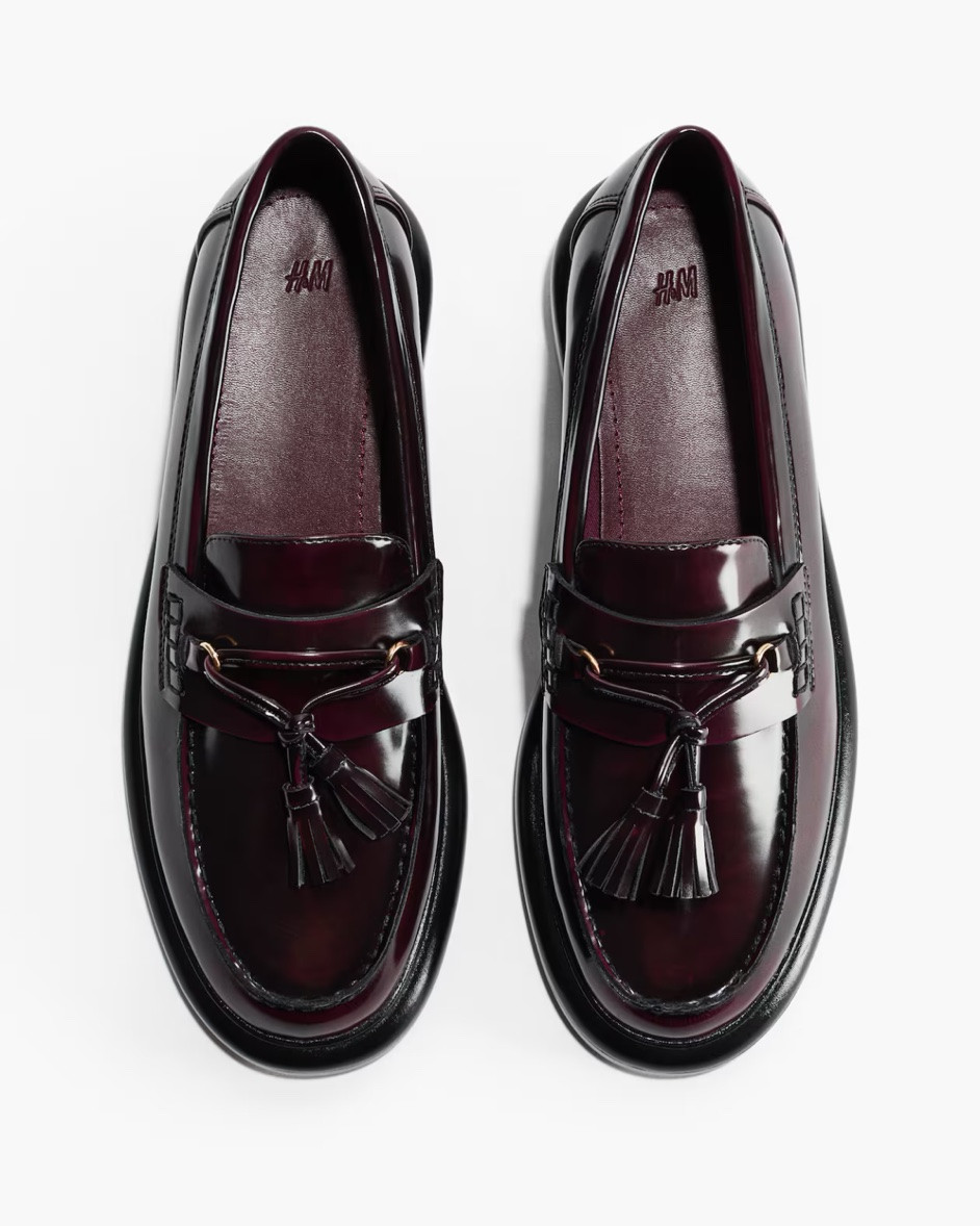 Burgundy patent leather chunky loafers

#LTKSeasonal