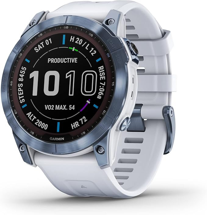 Garmin fenix 7X Sapphire Solar rugged outdoor GPS smartwatch with solar charging, touchscreen, an... | Amazon (US)
