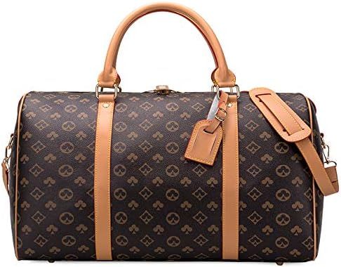 Travel Weekender Bags Large Luggage Duffel Handbags Customizable LOGO/Pattern | Amazon (US)
