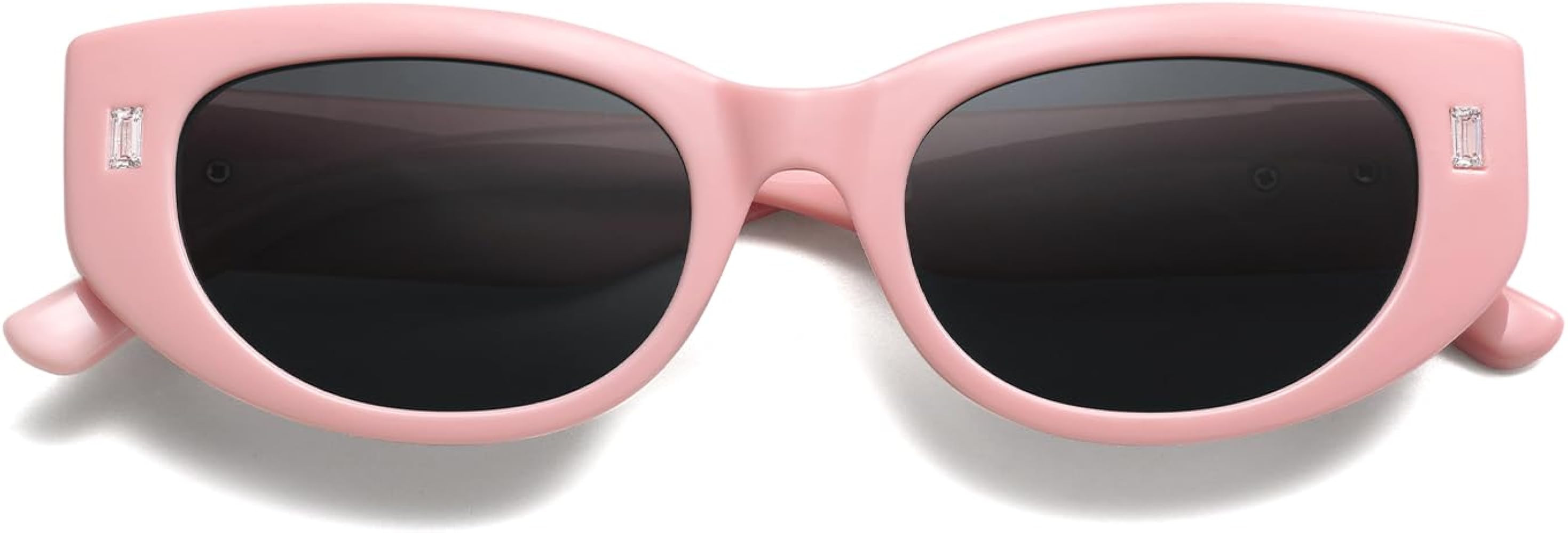 SOJOS Retro Trendy Rectangle Polarized Sunglasses Y2K Narrow Sunnies SJ2266 | Amazon (US)