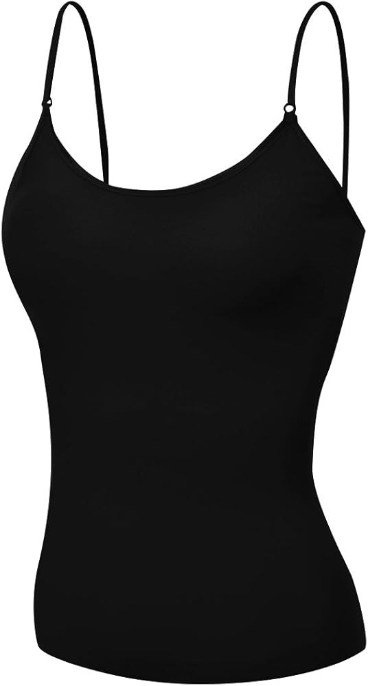 Emmalise Women's Camisole Built in Bra Wireless Fabric Support Short Cami | Amazon (US)