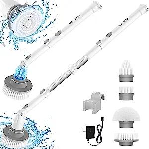 Voweek Electric Spin Scrubber, Cordless Cleaning Brush with Adjustable Extension Arm 4 Replaceabl... | Amazon (US)