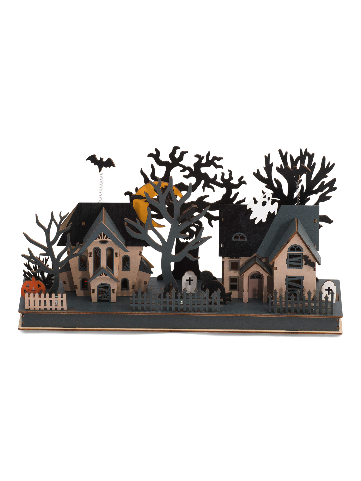 Led Haunted House With Moon And Witch | TJ Maxx