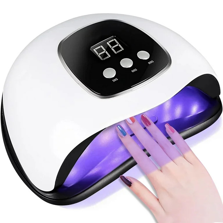 UV Light for Nails, Fast Nail Dryer with Automatic Sensor, Timer Setting, White | Walmart (US)