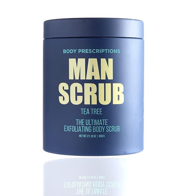 Body Prescriptions Body Scrub for Men- Ultimate Exfoliating Scrub Infused with Tea Tree, in Jar w... | Amazon (US)
