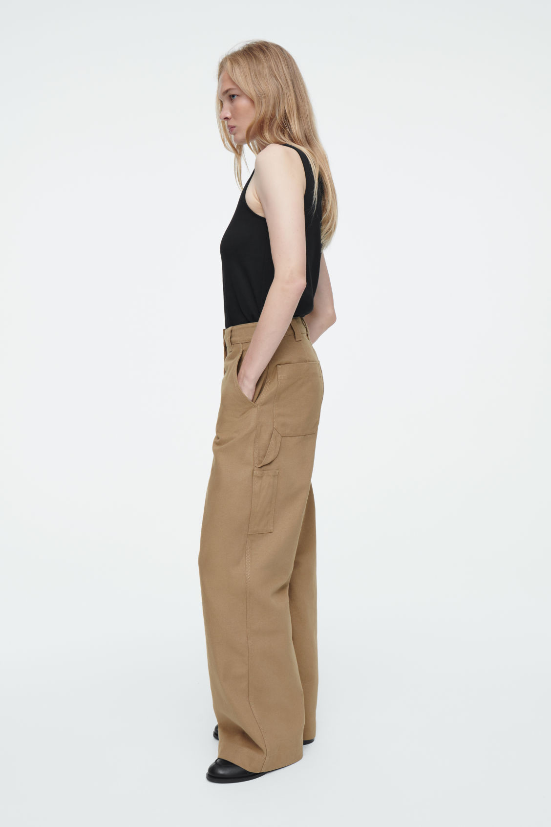 WIDE-LEG CANVAS UTILITY TROUSERS | COS UK