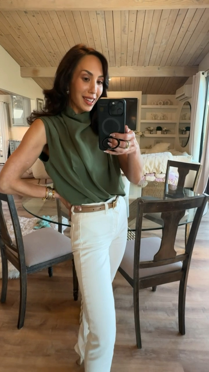 Spring outfits that I’m loving..this top from revolve is so elevated. Paired it with white jeans and heels and it really pulled the look together. My helsa belt is sold out completely & unavailable! 

Spring fashion, fashion 



#LTKBeauty #LTKootd #LTKSaleAlert