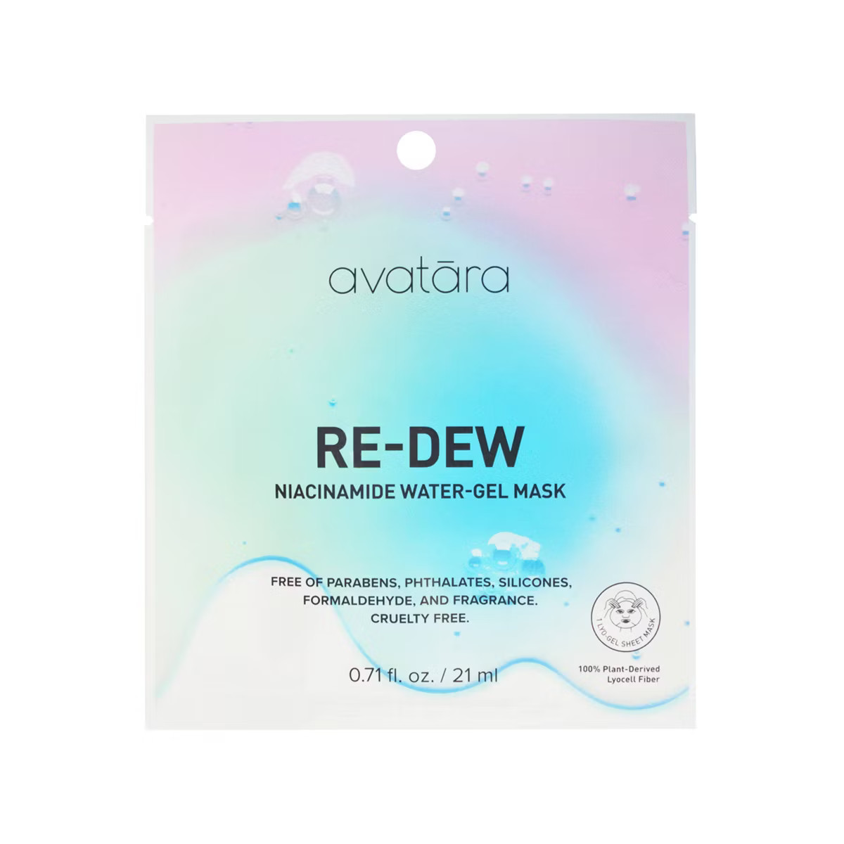 Avatara Niacinamide Water Gel Face Mask - 0.71oz | Target
