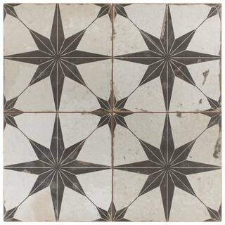 Kings Star Nero 17-5/8 in. x 17-5/8 in. Ceramic Floor and Wall Tile (10.95 sq. ft./Case) | The Home Depot
