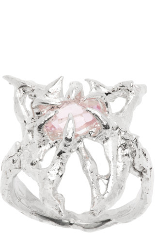 Harlot Hands - SSENSE Exclusive Silver Butterfly Ring | SSENSE