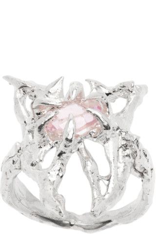 Harlot Hands - SSENSE Exclusive Silver Butterfly Ring | SSENSE