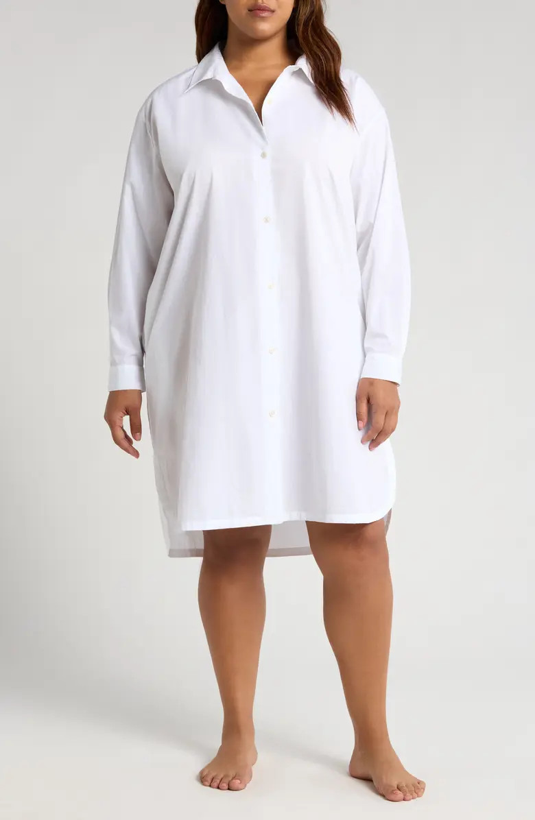Nordstrom Oversize Shirting Nightshirt | Nordstrom | Nordstrom