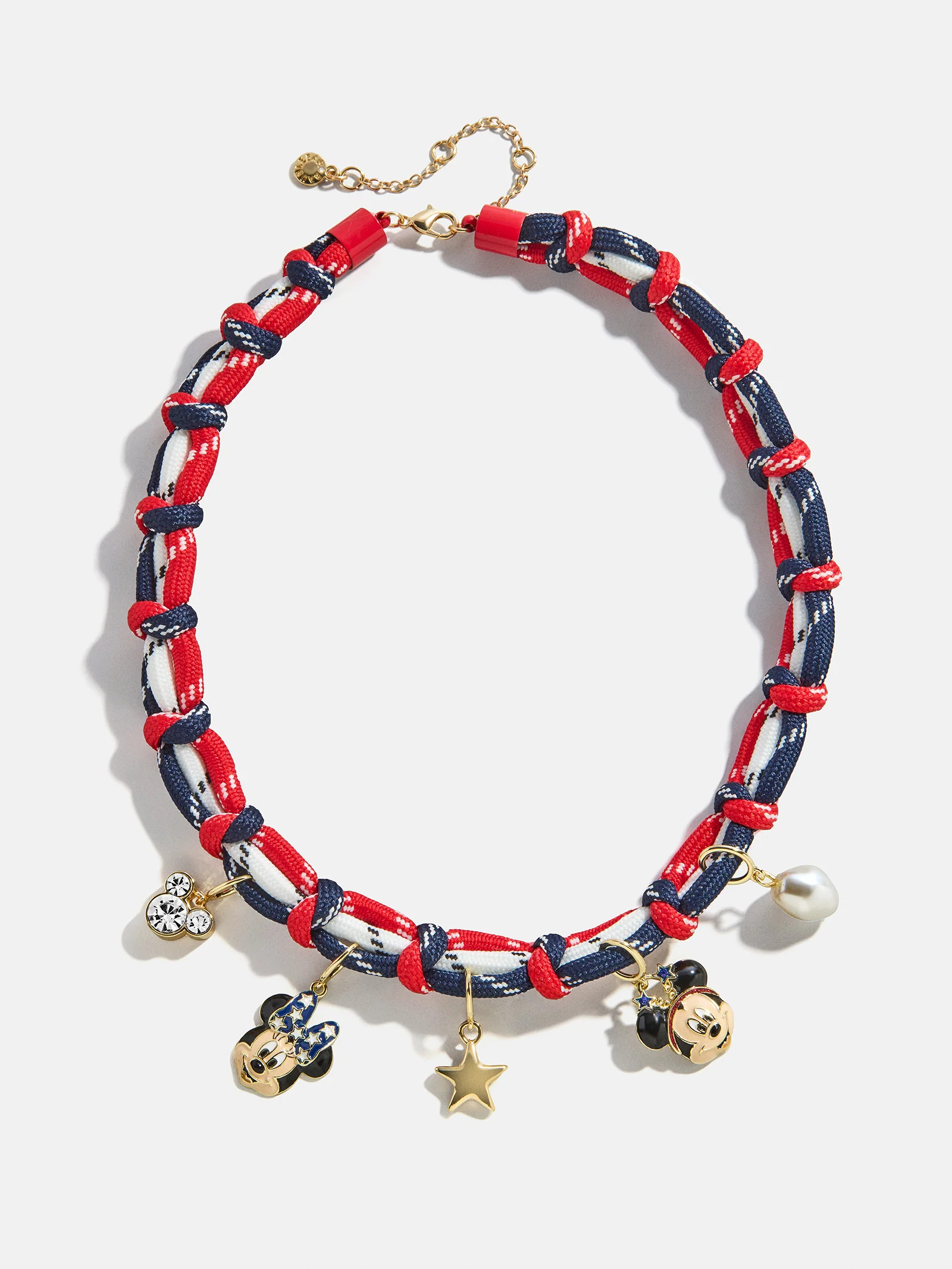 Disney Americana Charm Necklace - Red/White/Blue | BaubleBar
