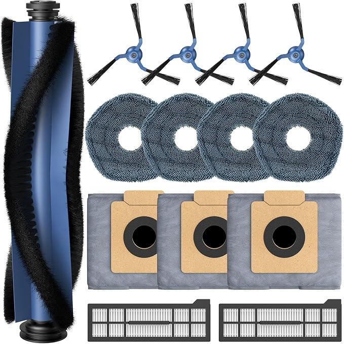 X10 Pro Omni Replacement Parts for Eufy X10 Pro Omni Robot Vacuum | Includes 1 Main Brush+ 2 Filt... | Amazon (US)
