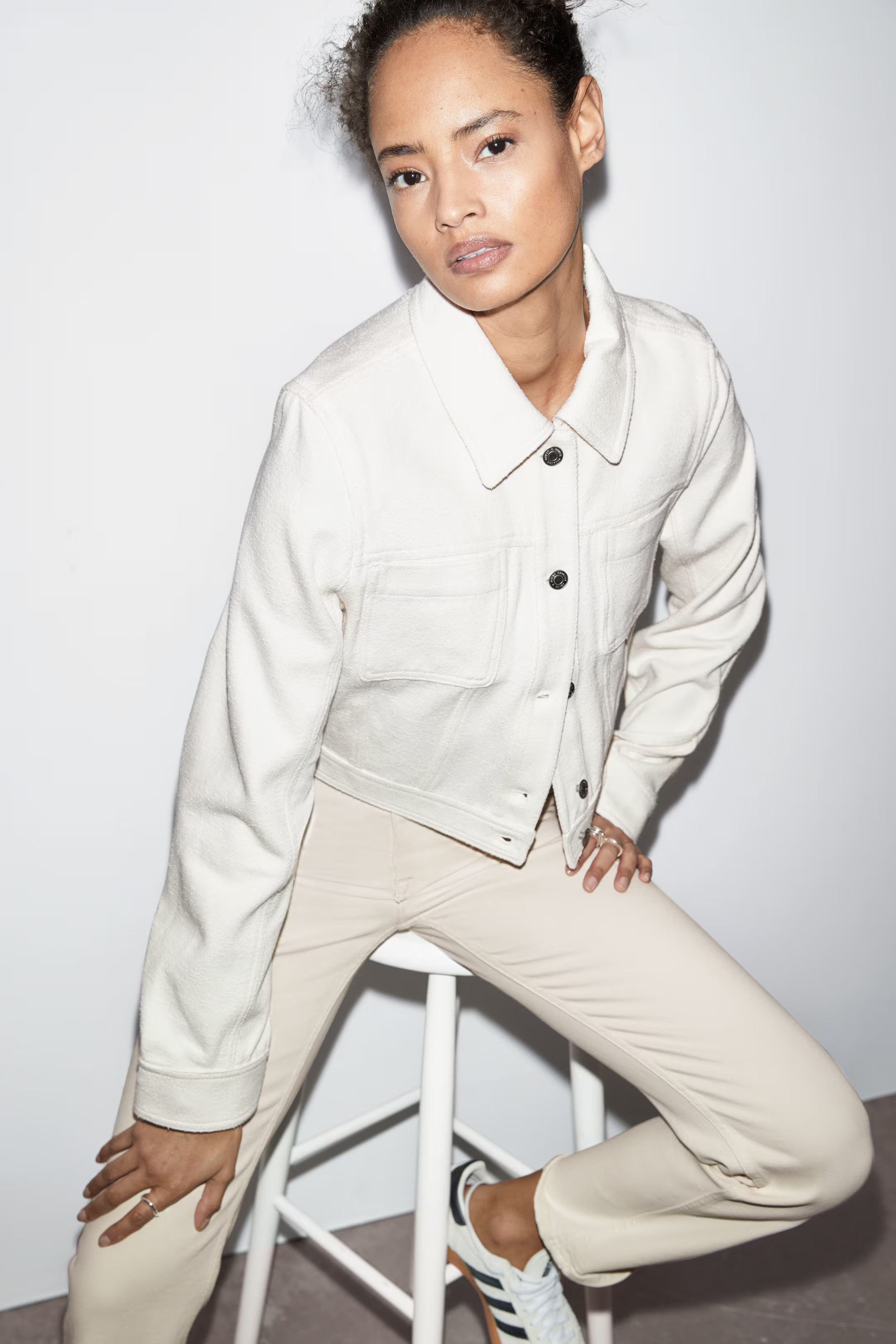 Slim Cut Jeans - Ivory - Ladies | H&M AT | H&M (DE, AT, CH, NL, FI)