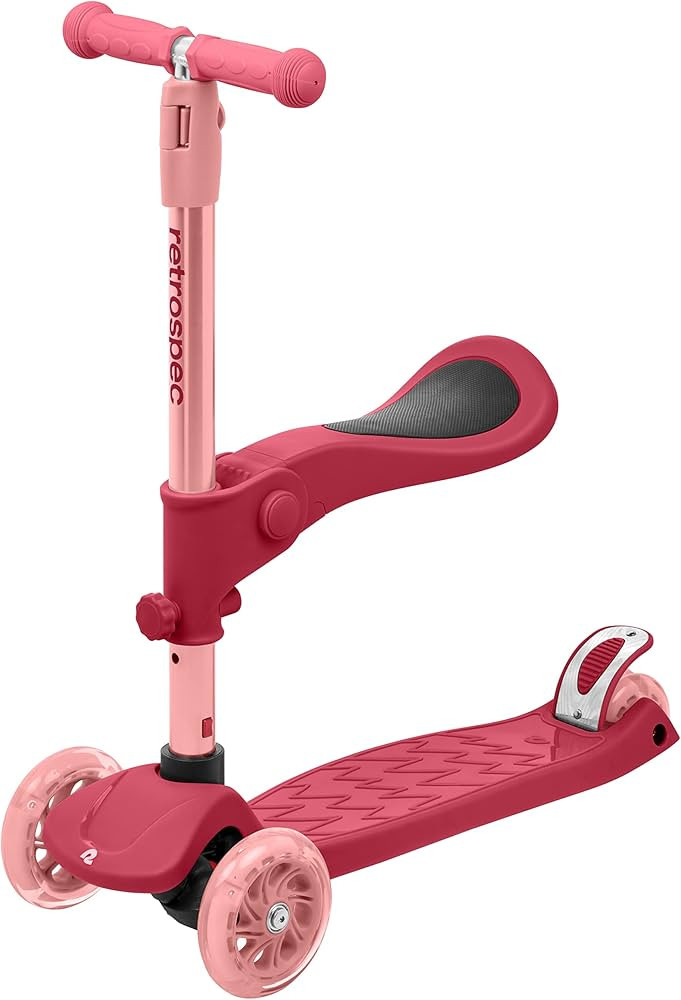 Retrospec Chipmunk Plus Kids’ Kick Scooter 3+ Years - Height Adjustable 3 Wheel Scooters - Lear... | Amazon (US)
