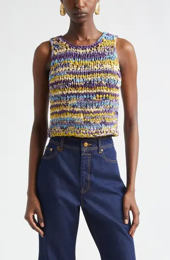 Luna Crop Ribbon Sweater Tank | Nordstrom