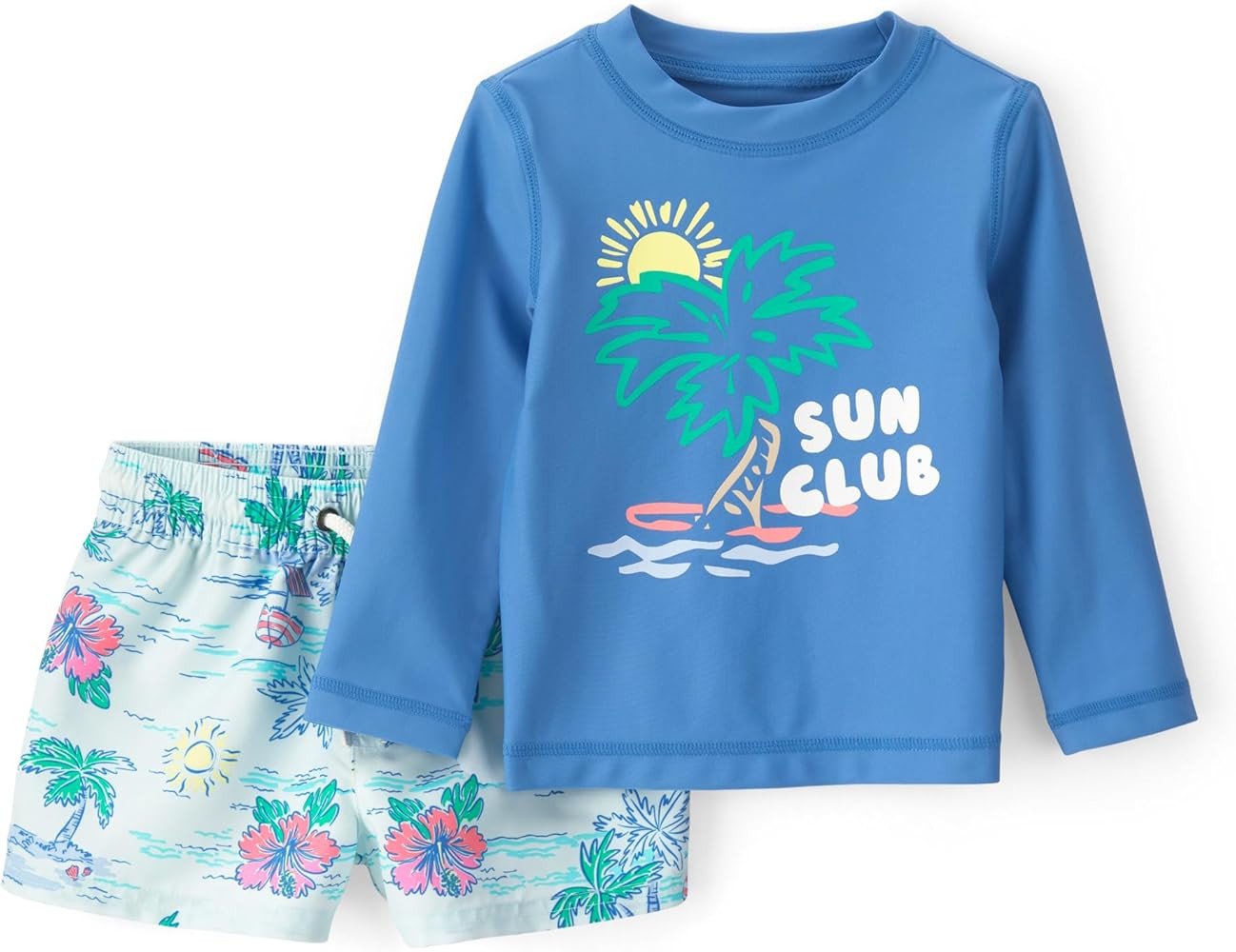 Carter's Baby Boys' 2-piece Rashguard Trunk Set | Amazon (US)